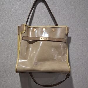 Tory Burch Yellow and Brown Tote